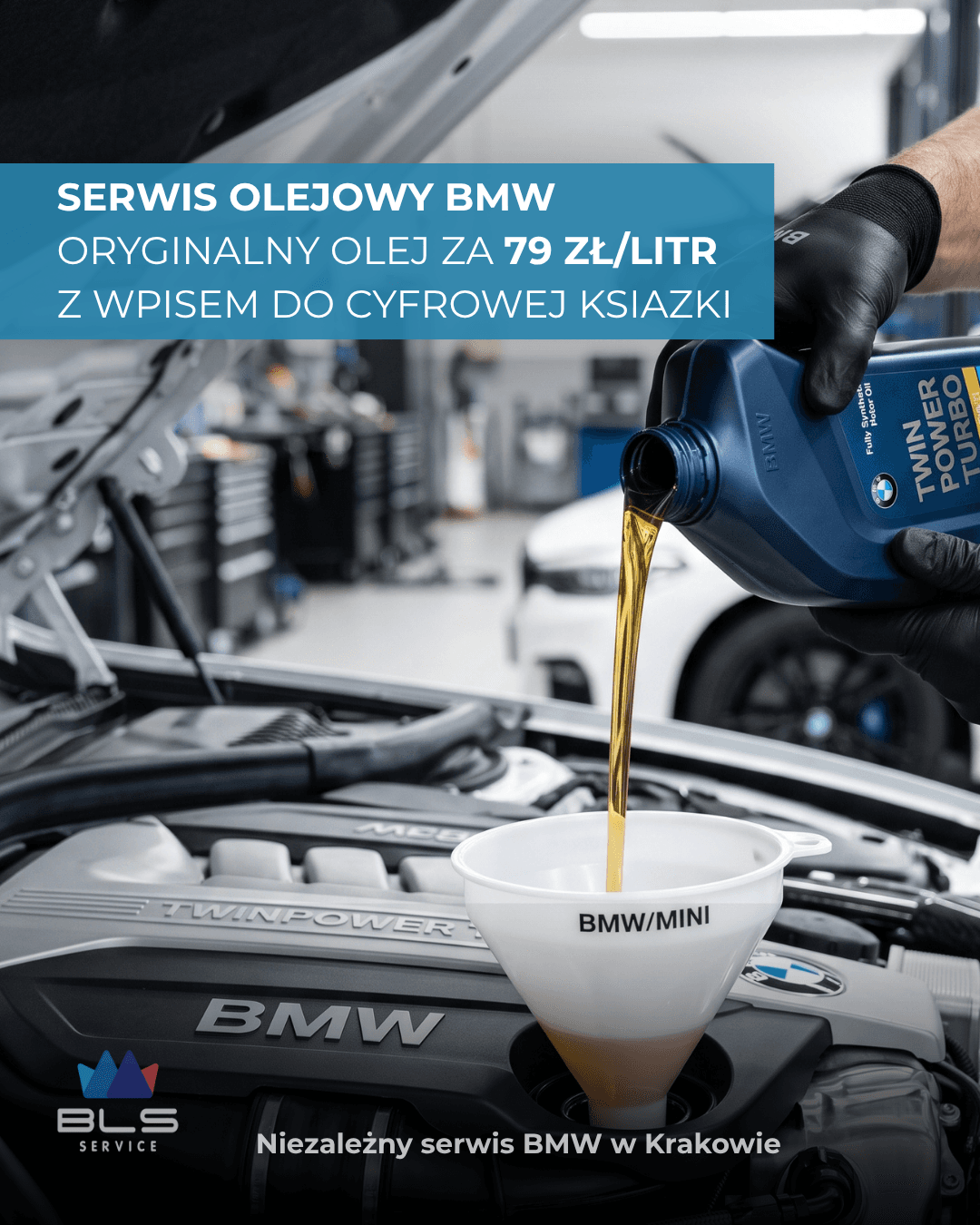 Serwis olejowy BMW. Bezkompromisowa jakość, przejrzyste warunki.